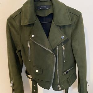 Zara Suede biker jacket